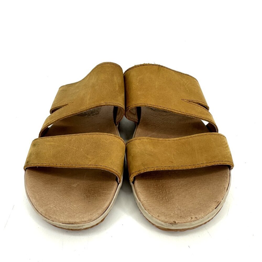 Sorel Tan Slide Sandals with Cutout Straps - Picture 6 of 16